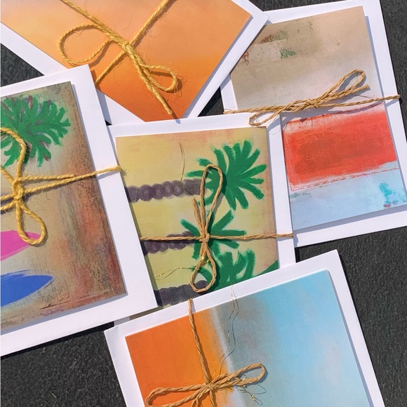 NEW, 5 Pack Assorted Art Cards, My Own Original Artwork, Envelopes Included - Picture 6 of 8